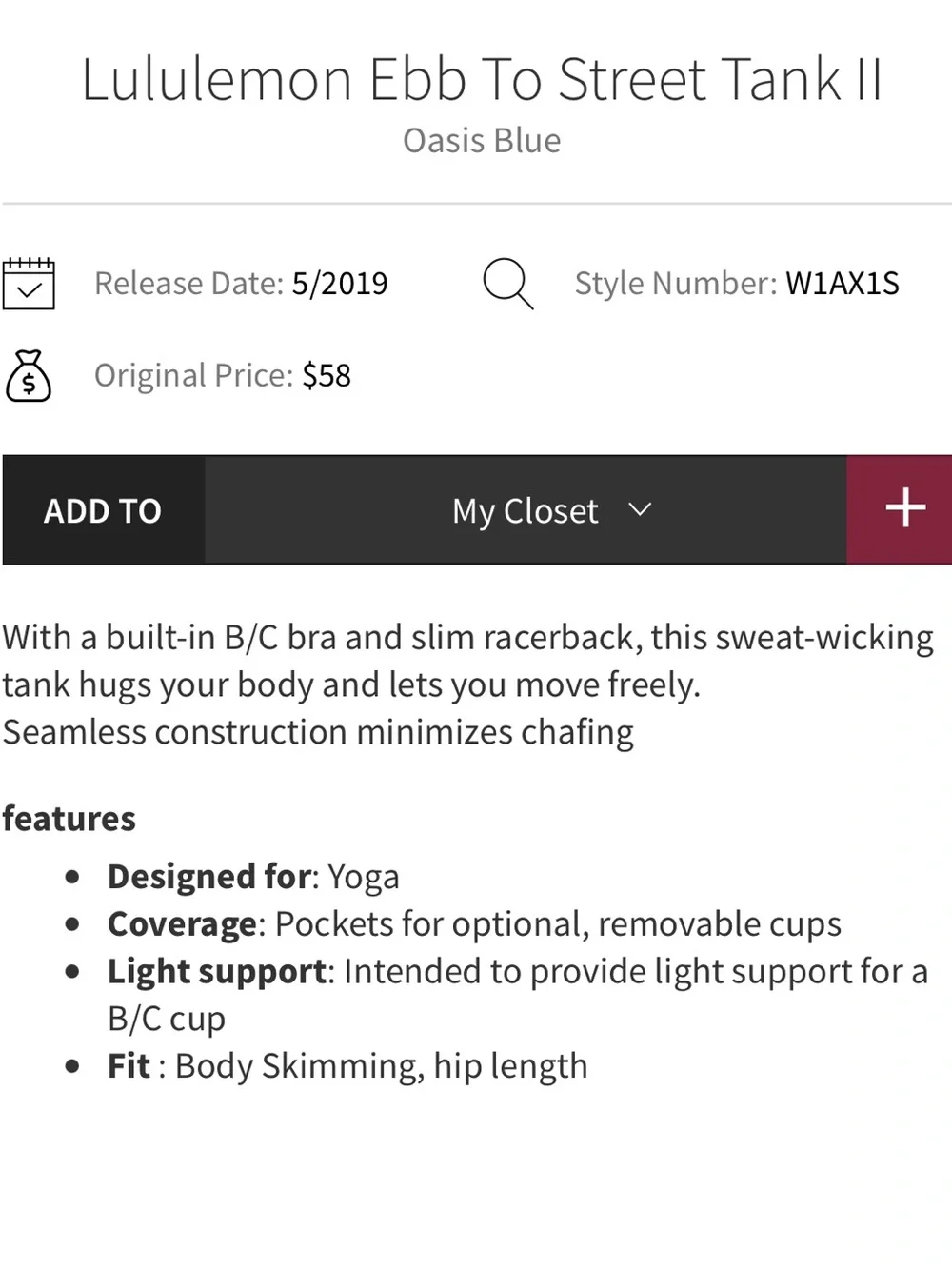 lululemon athletica only worn